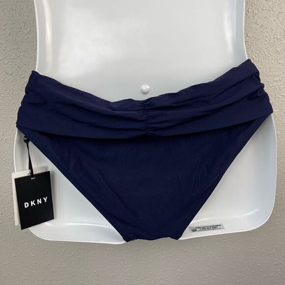 NWT DKNY Navy Blue Tankini Top and Bottoms Size M - Picture 7 of 8
